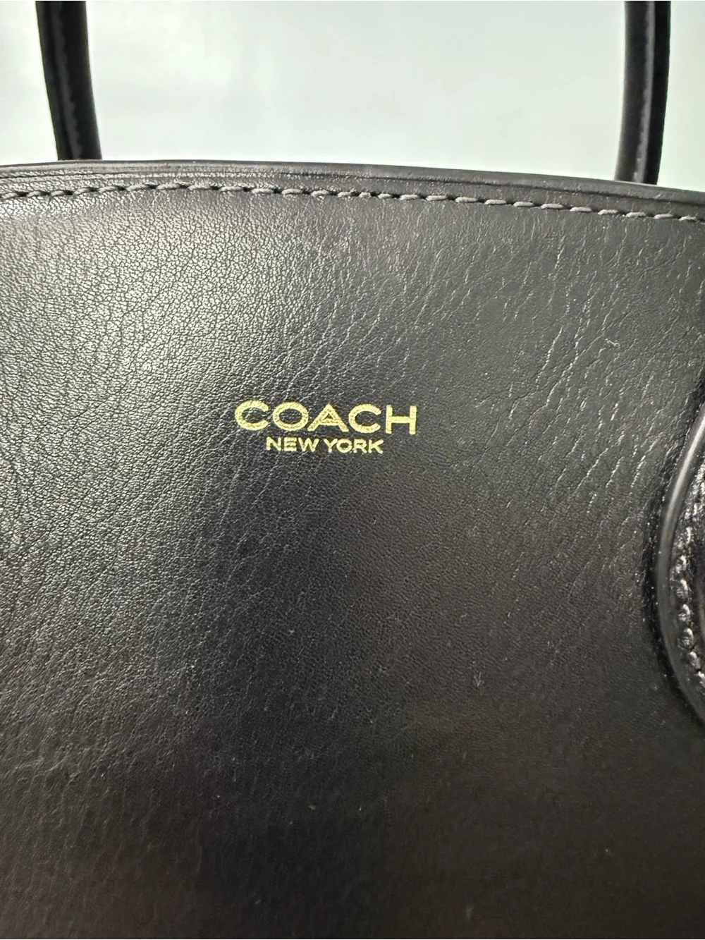 Coach Empire 40  Black Leather Handbag